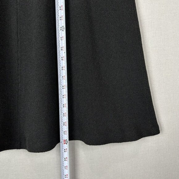 VTG Helen HSU Womens Dress Small Black Knit Midi Sweater Lagenlook Modest Travel - Picture 6 of 9